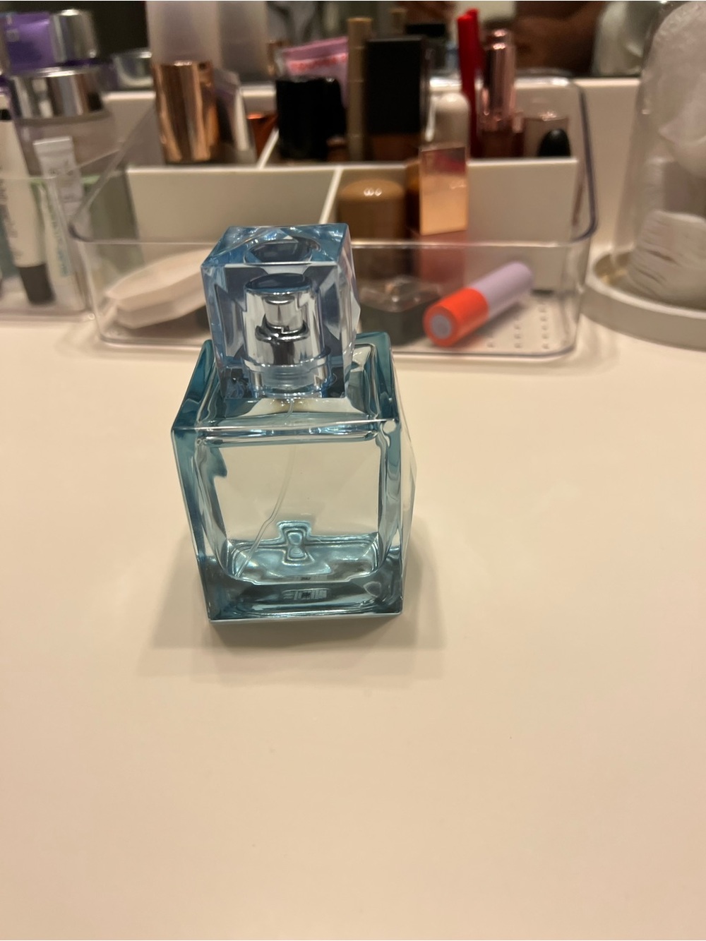 Light Blue Glass Perfume Bottle - Women Bath & Body